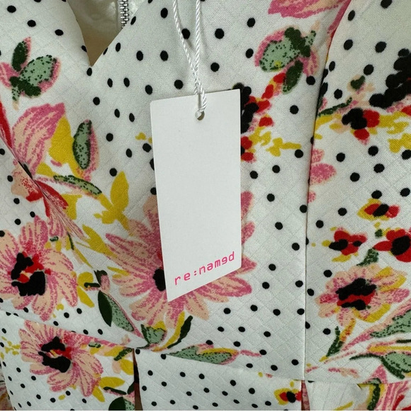 re:named Floral Print Off The Shoulder Dress Size Large - Picture 5 of 9
